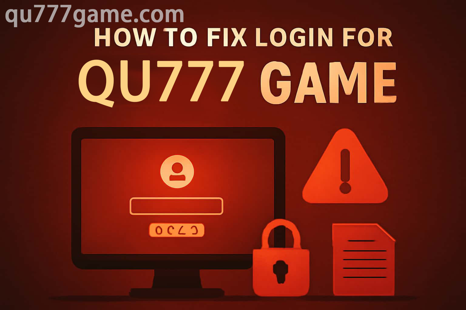 QU777 Login Help: Fix Sign-In and Access Errors